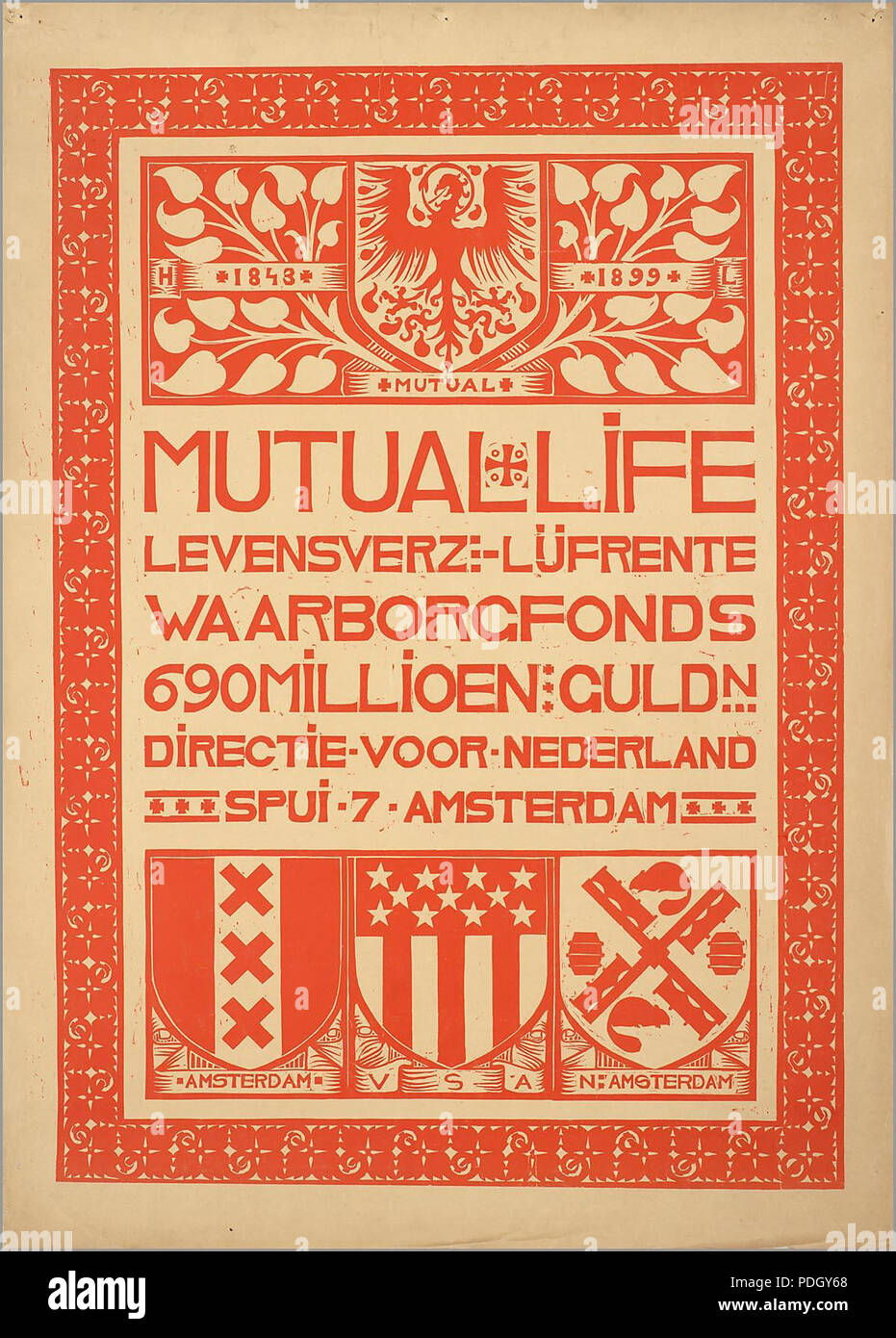 231 Mutual Life levensverz.-lijfrente Foto Stock