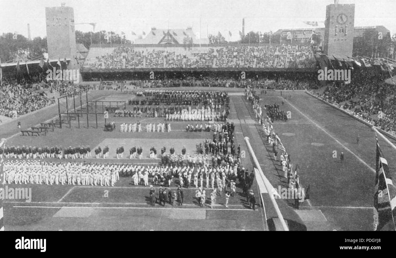 234 Nazioni nel 1912 Olimpiadi Foto Stock