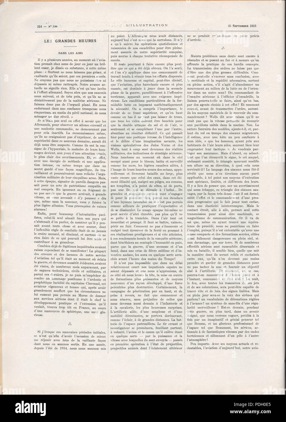 240 n. 3786 25 septembre 1915, scansione08, pagina 314 Foto Stock