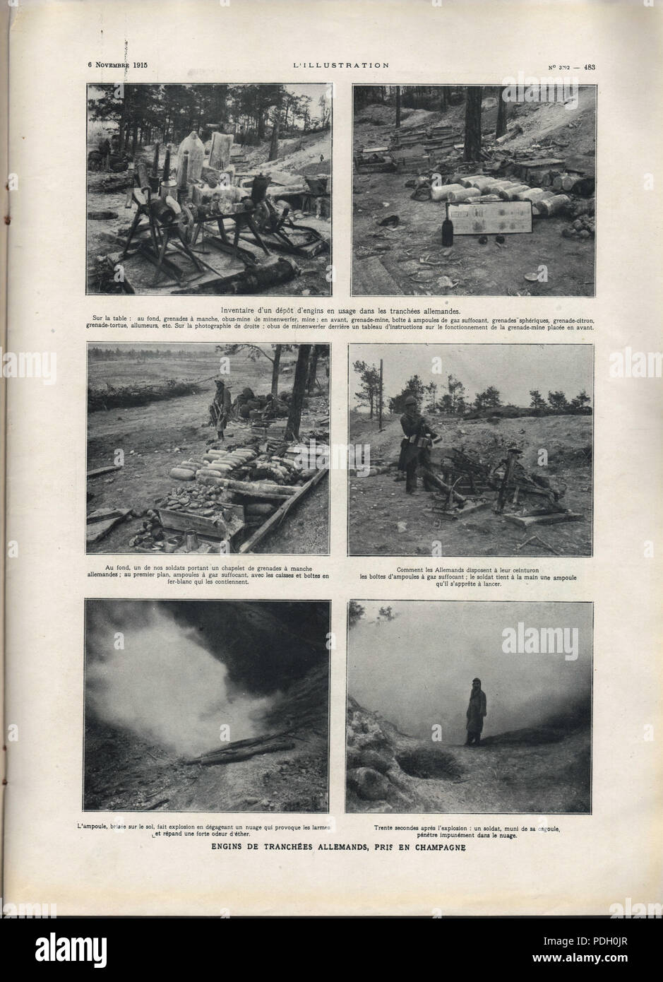 241 n. 3792, 6 Novembre 1915, pagina 483 Foto Stock