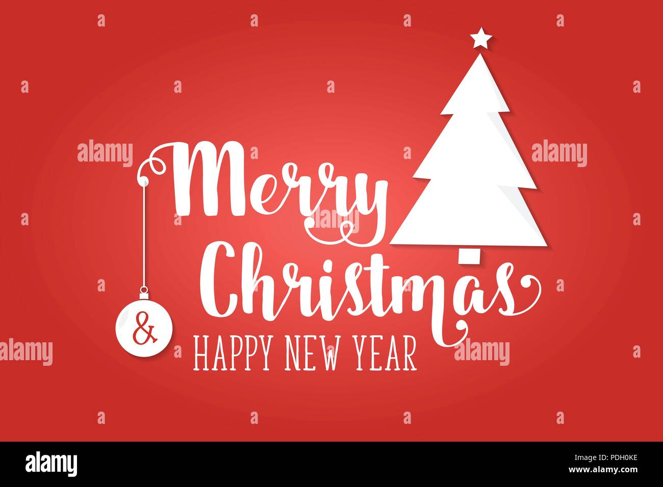 Merry Christmas greeting card . Illustrazione Vettoriale. Xmas design per esempio schede di saluti, inviti, banner e volantini. Tipografia illustr vacanze Illustrazione Vettoriale