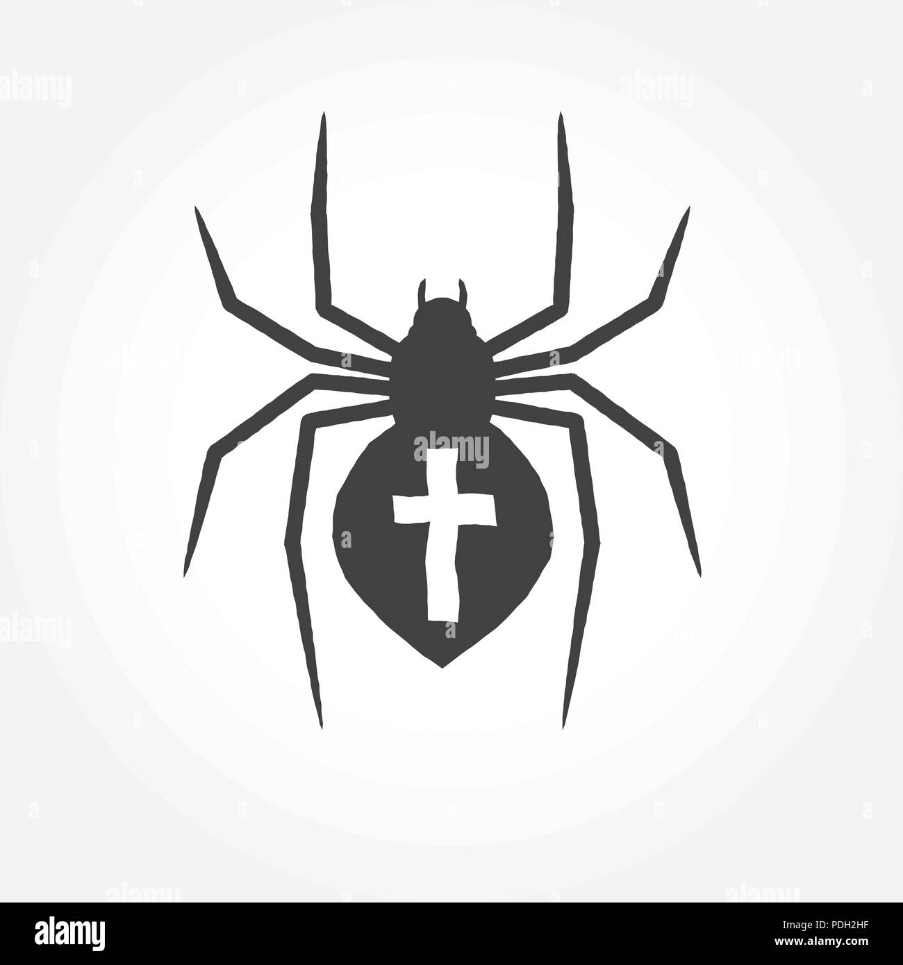 Spider icona di contorno. Illustrazione di vettore isolato su sfondo bianco. Per il web design, banner, flyer, mobile e applicazione di interfaccia, utile anche fo Illustrazione Vettoriale