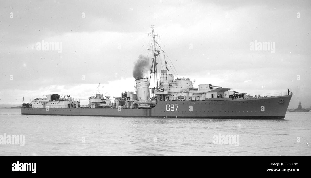 88 HMAS Napier SLV Green 1945 Foto Stock