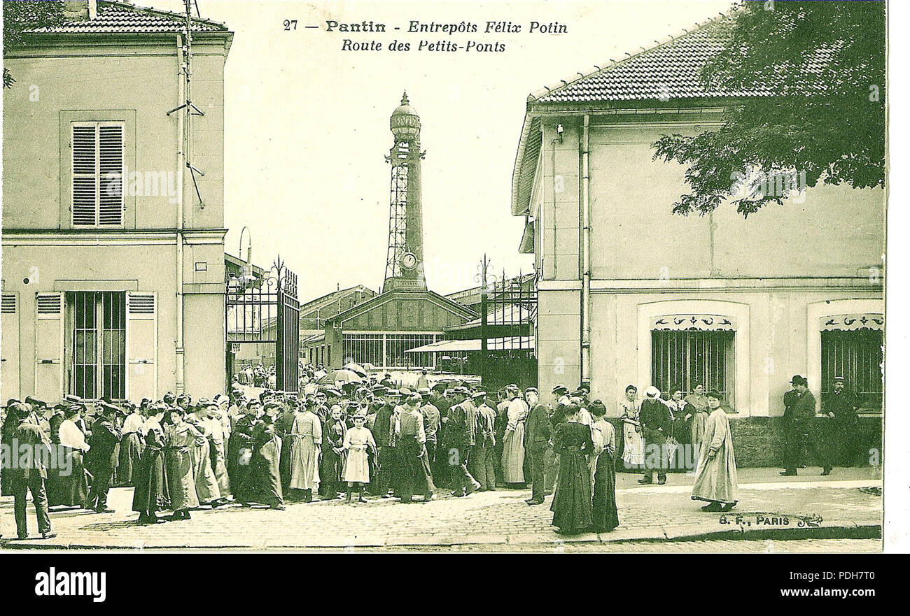 253 PANTIN - Entrepots Felix Potin, route des Petits Ponts Foto Stock