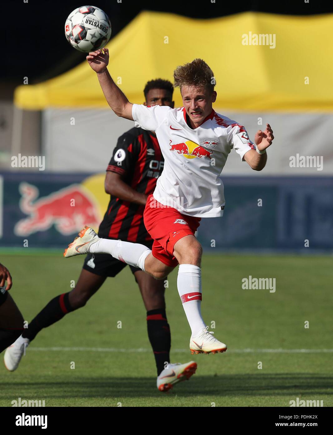 Firo Calcio, 03.08.2018 Prima Bundesliga, stagione 2018/2019 Test match RB Red Bull Leipzig - Huddersfield singola azione, Willi Orban | Utilizzo di tutto il mondo Foto Stock