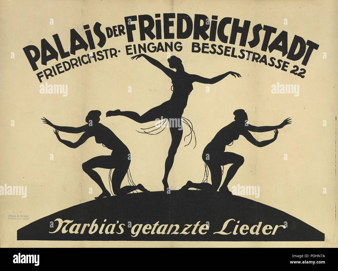 252 Palais der Friedrichstadt Poster c1920 Foto Stock
