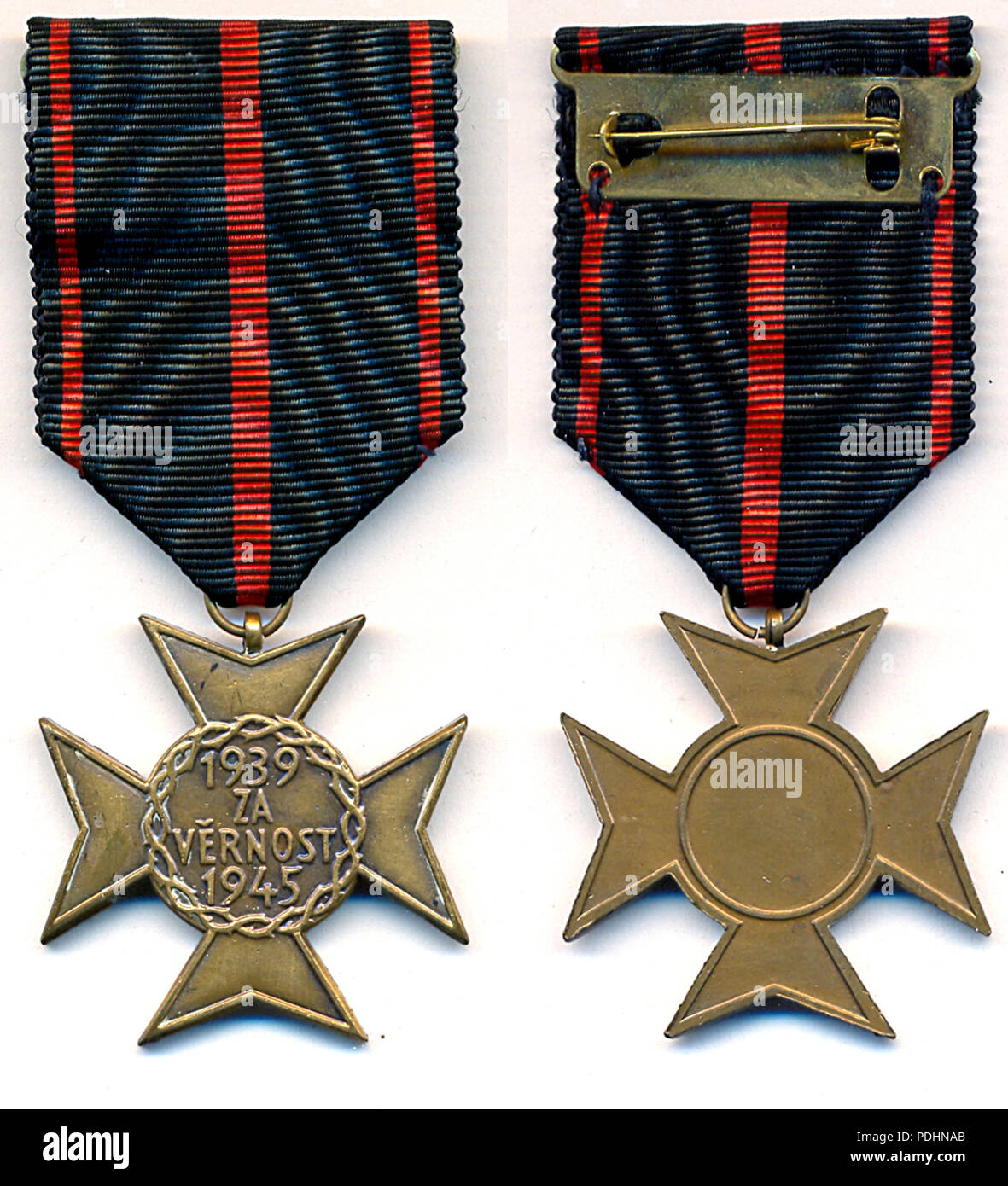 253 Pamětní odznak SOPVP 1939-1945 Foto Stock