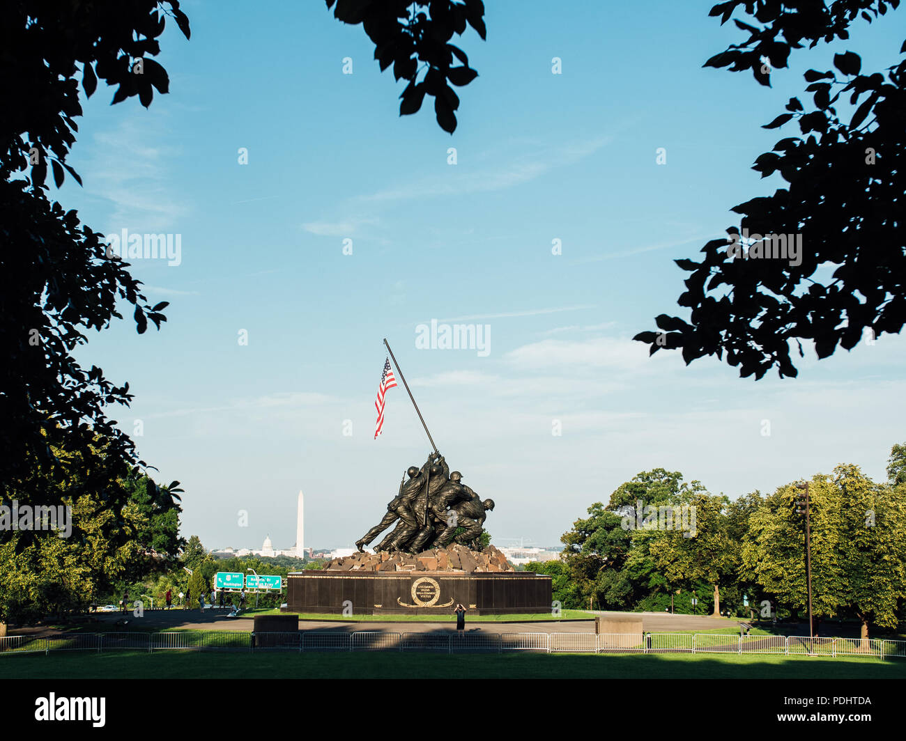 Marine Corps guerra, Iwo Jima Memorial Foto Stock