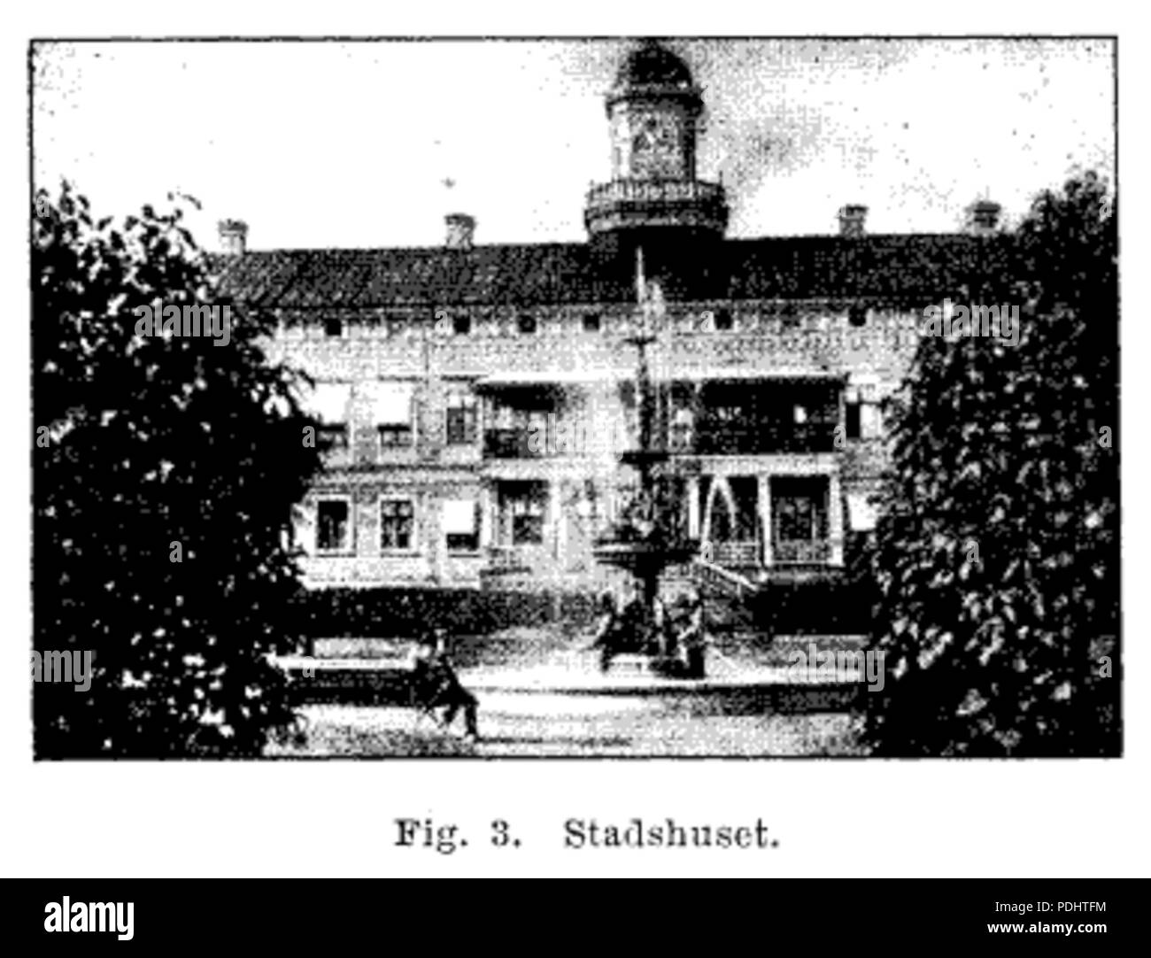 296 Skellugglangammstadshuset Foto Stock