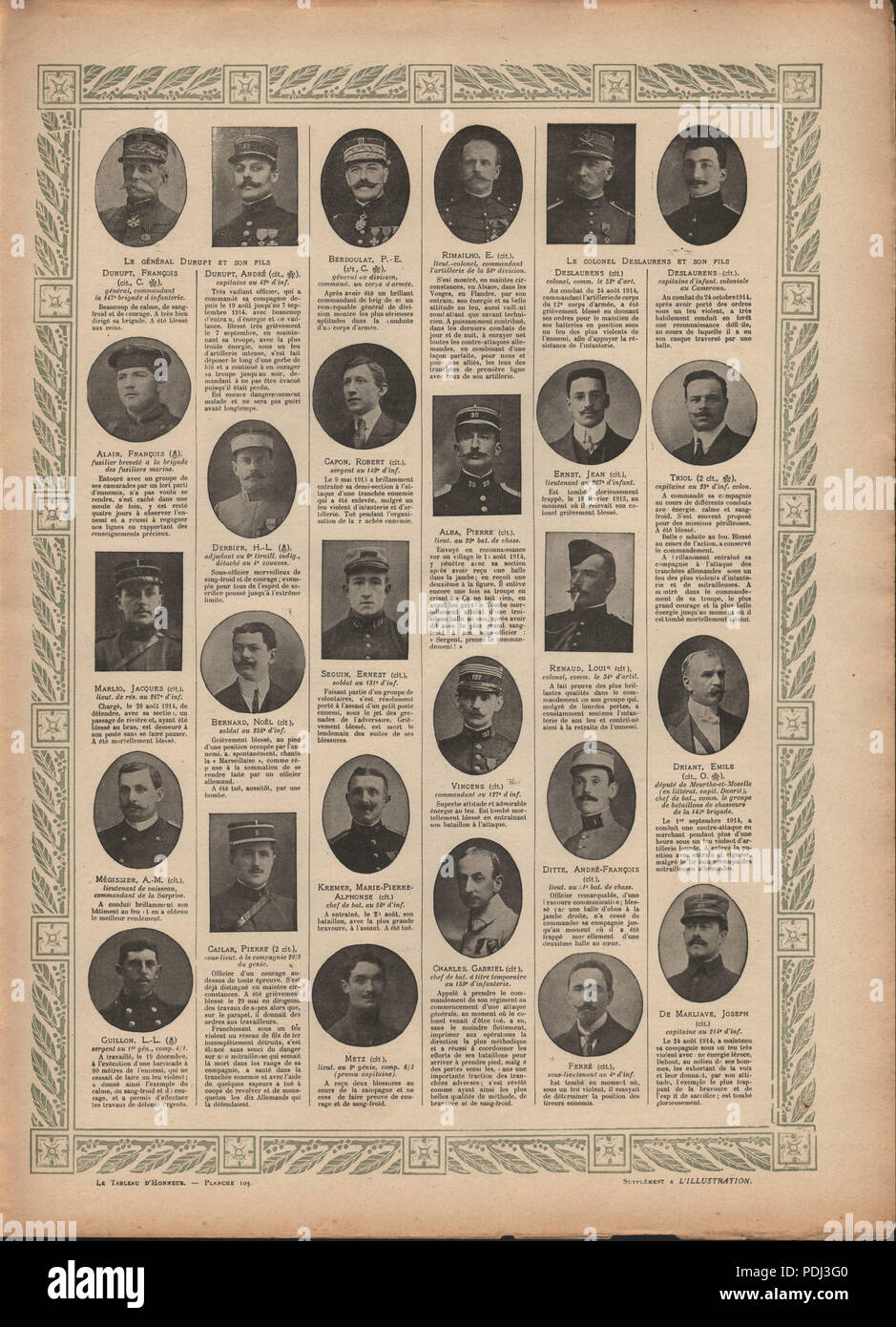 348 Supplément a L'illustrazione du 13 novebre 1915 scan3 Foto Stock