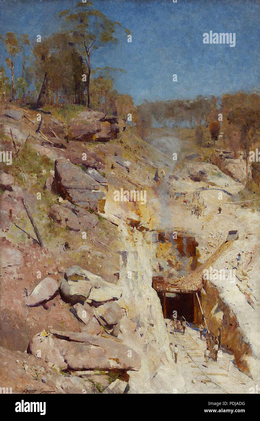 15 Arthur Streeton - Fire, 1891 Foto Stock
