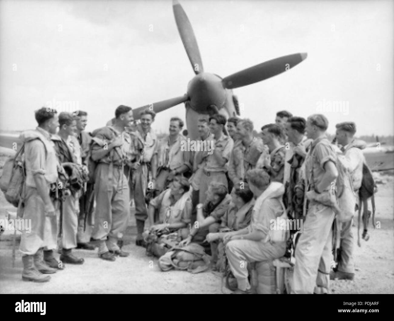 29 Caldwell spitfire piloti Foto Stock