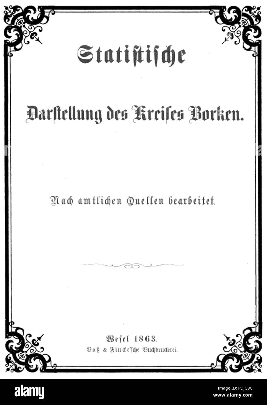 344 Statistische Darstellung des Kreises Borken Foto Stock