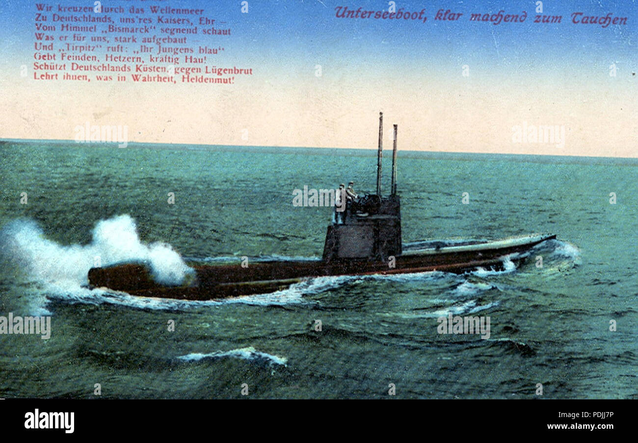 361 U-Boot - Cartolina Foto Stock