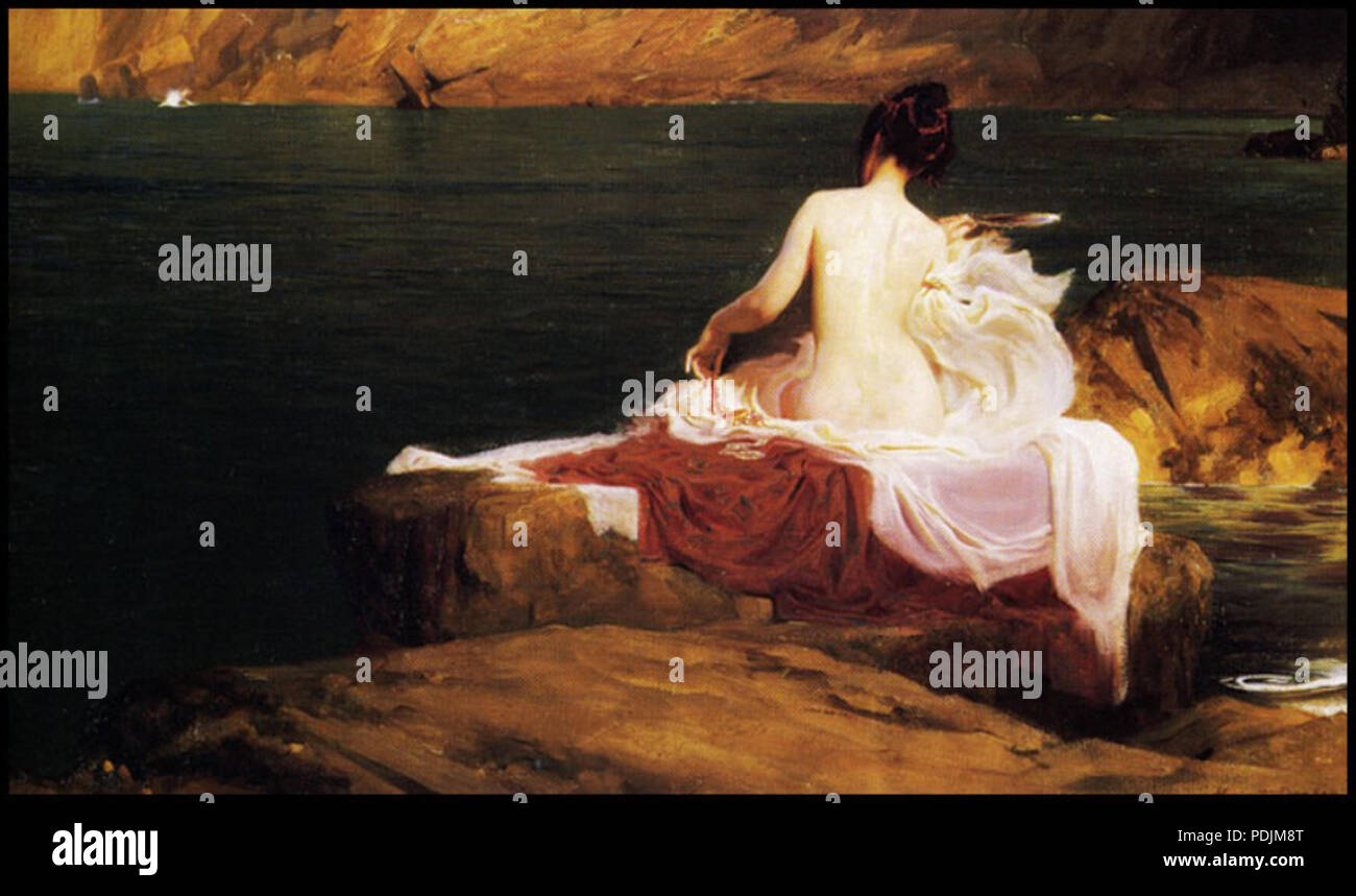 16 Herbert James Draper, Calypso Isola Foto Stock