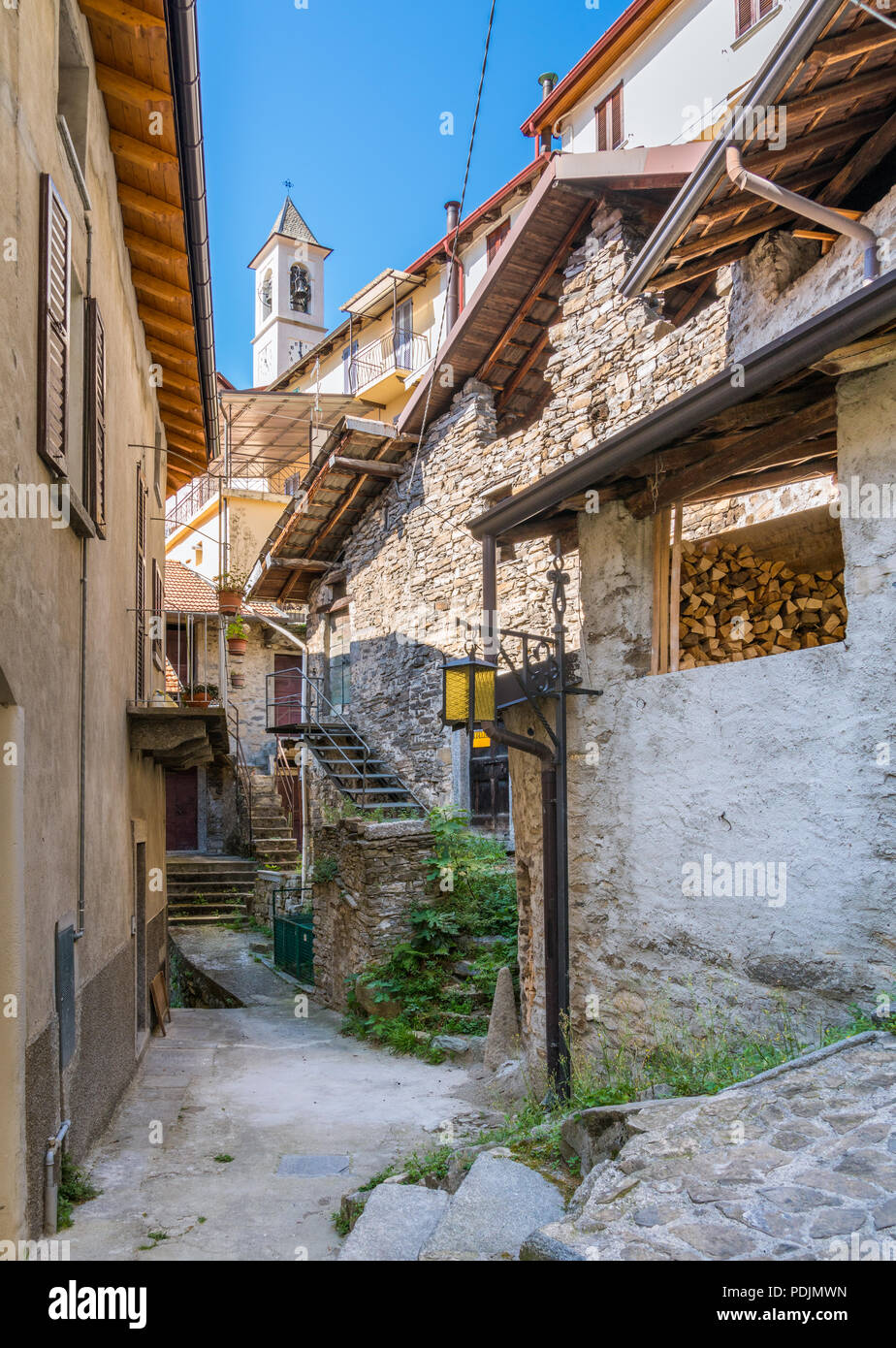 Careno, piccolo borgo affacciato sul lago di Como. Lombardia, Italia. Foto Stock