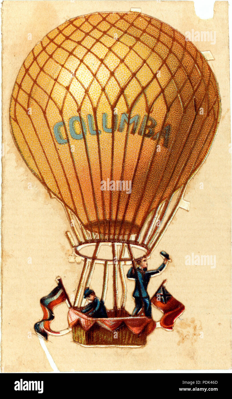 31 "palloncino Columba" battenti con due passeggeri, 1860-1900 Foto Stock