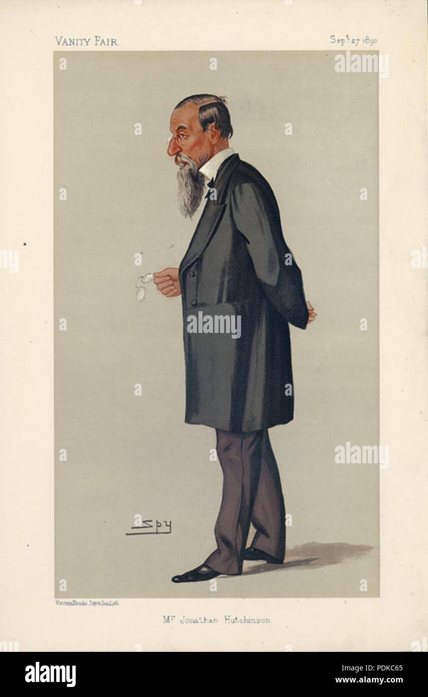 18 jonathan Hutchinson, Vanity Fair, 1890-09-27 Foto Stock