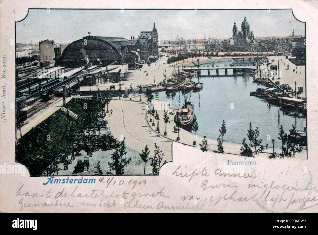 98 Centraal Station anischtkaart 3 (kleur) Foto Stock
