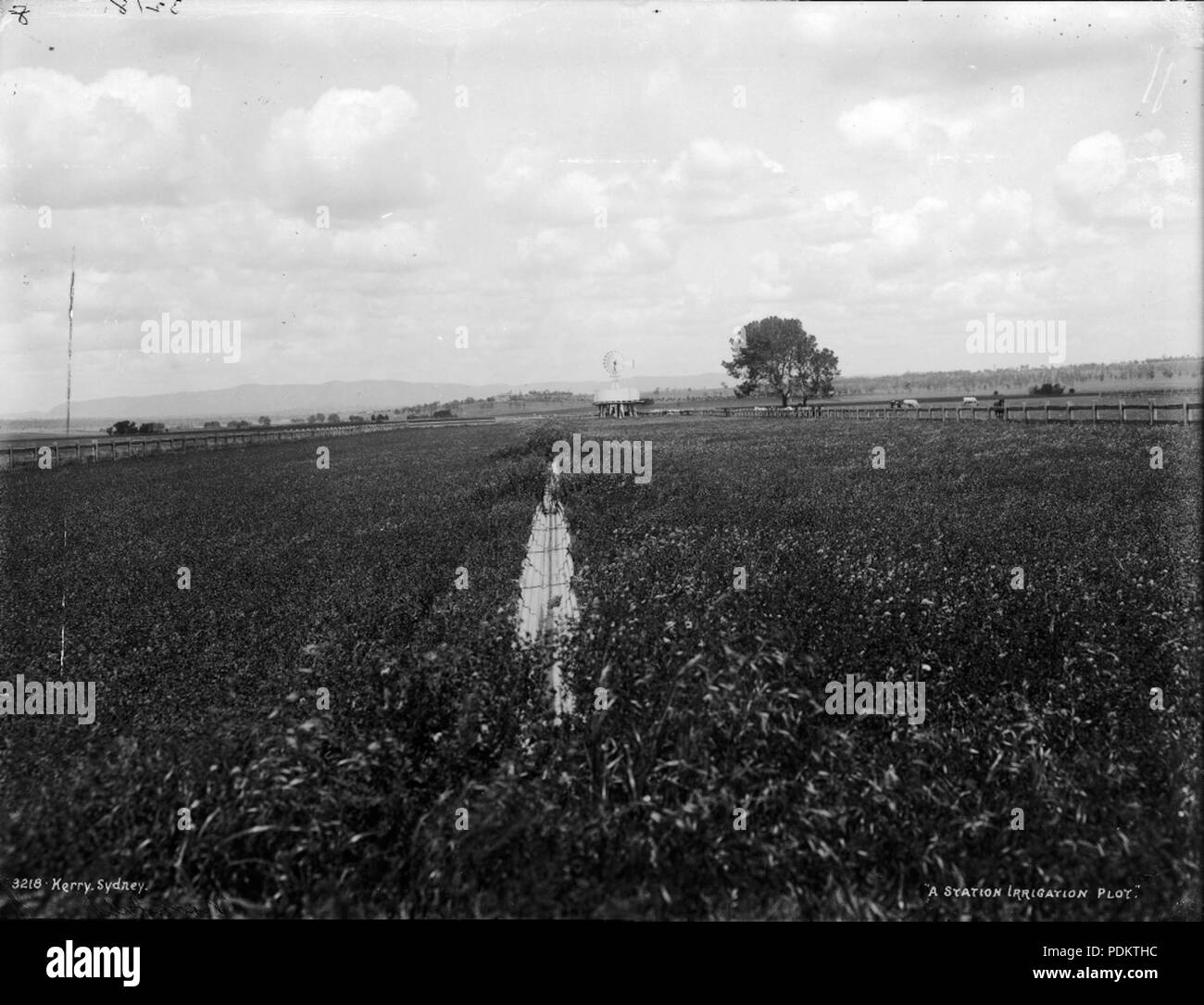 9 stazione di un complotto di irrigazione dal Powerhouse Museum Collection Foto Stock