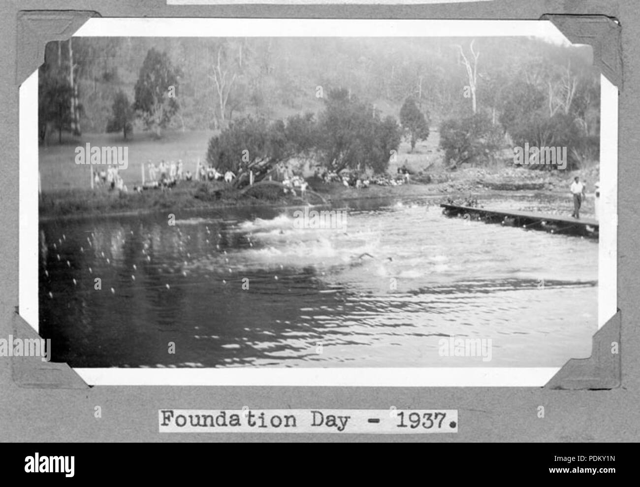 116 Queensland Archivi di Stato 4584 Fondazione giorno Stanley River Township 1937 Foto Stock