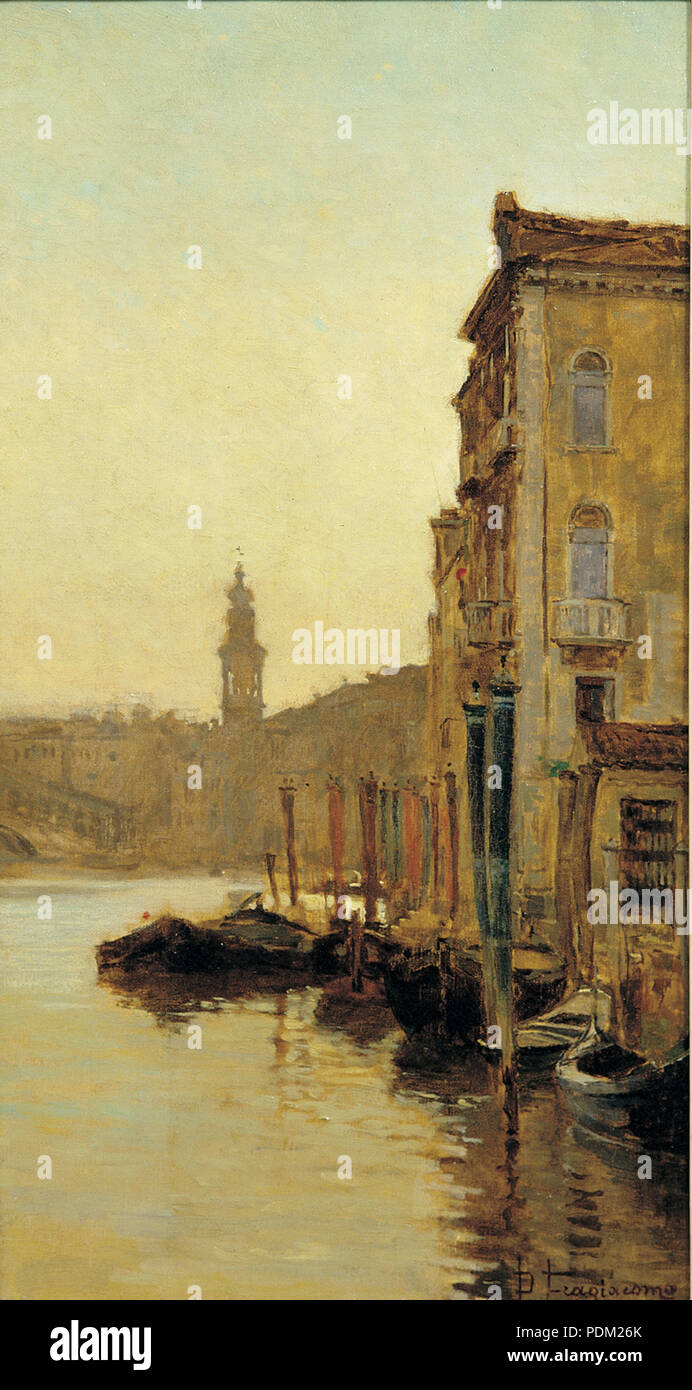 29 Pietro Fragiacomo - Sul Canal Grande Foto Stock