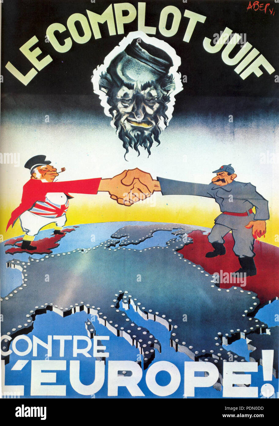 202 Le Complot Juif contre l'Europa! Foto Stock