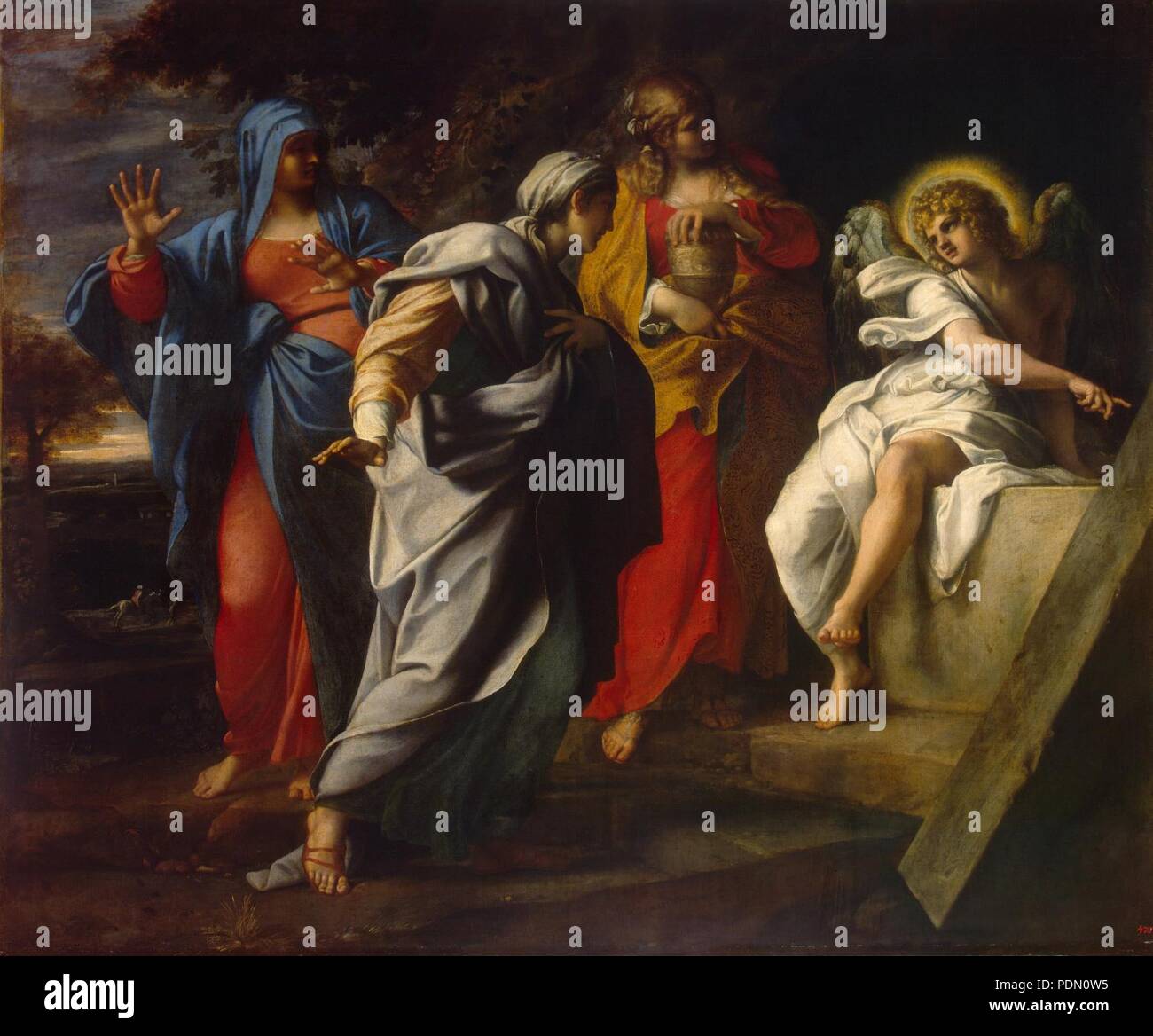 Annibale Carracci - sante donne a Cristo' s tomba - Foto Stock