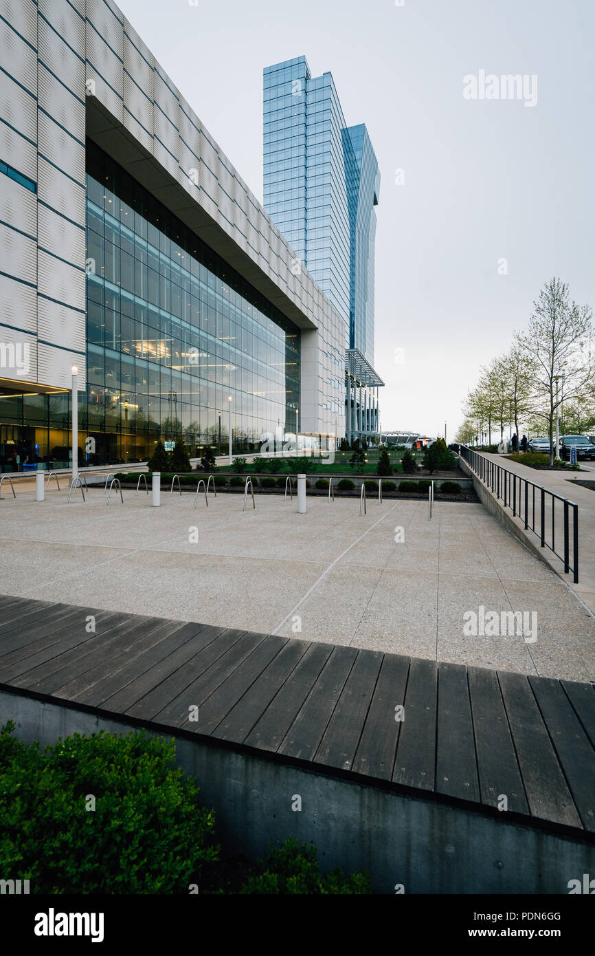 Architettura moderna in Cleveland Ohio Foto Stock