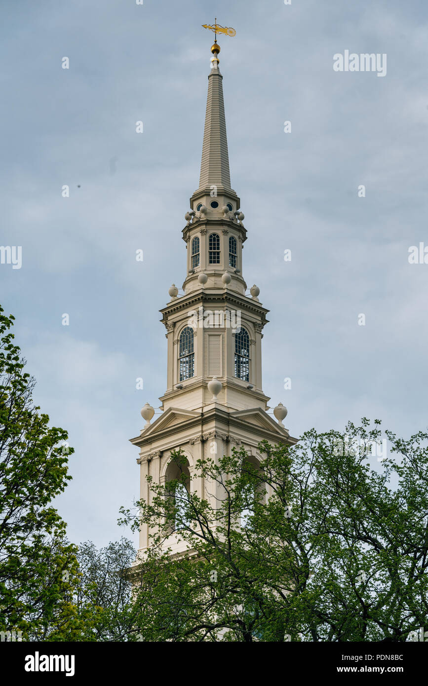 La prima chiesa battista in America, a Providence, Rhode Island Foto Stock