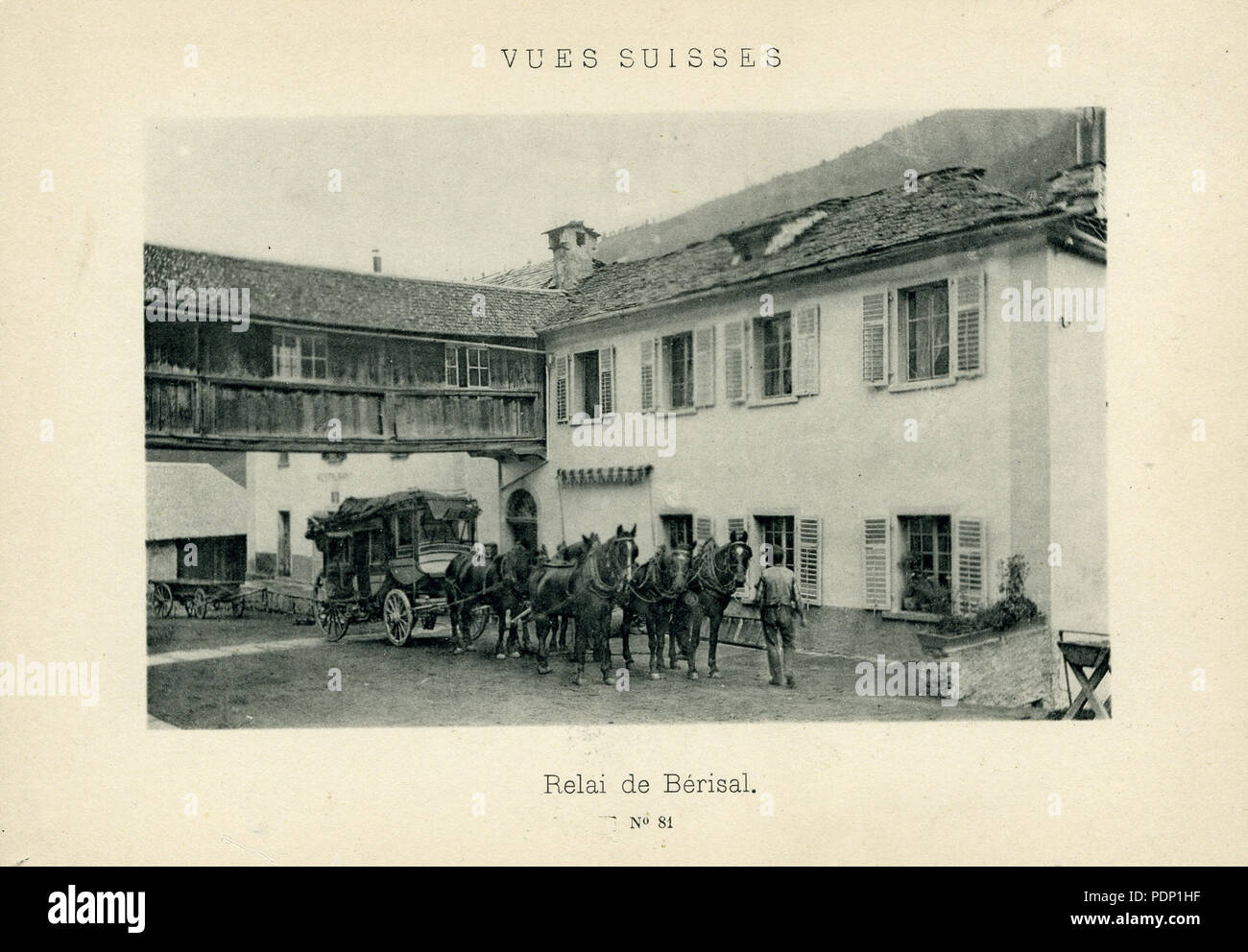 270 Postkoetswissel Bérisal Foto Stock