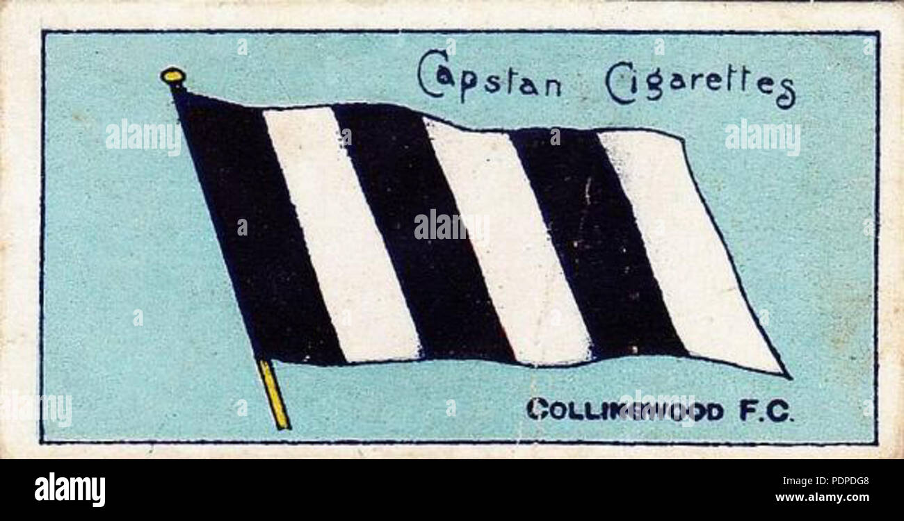 3 1908 bandiere club VFL Collingwood Foto Stock