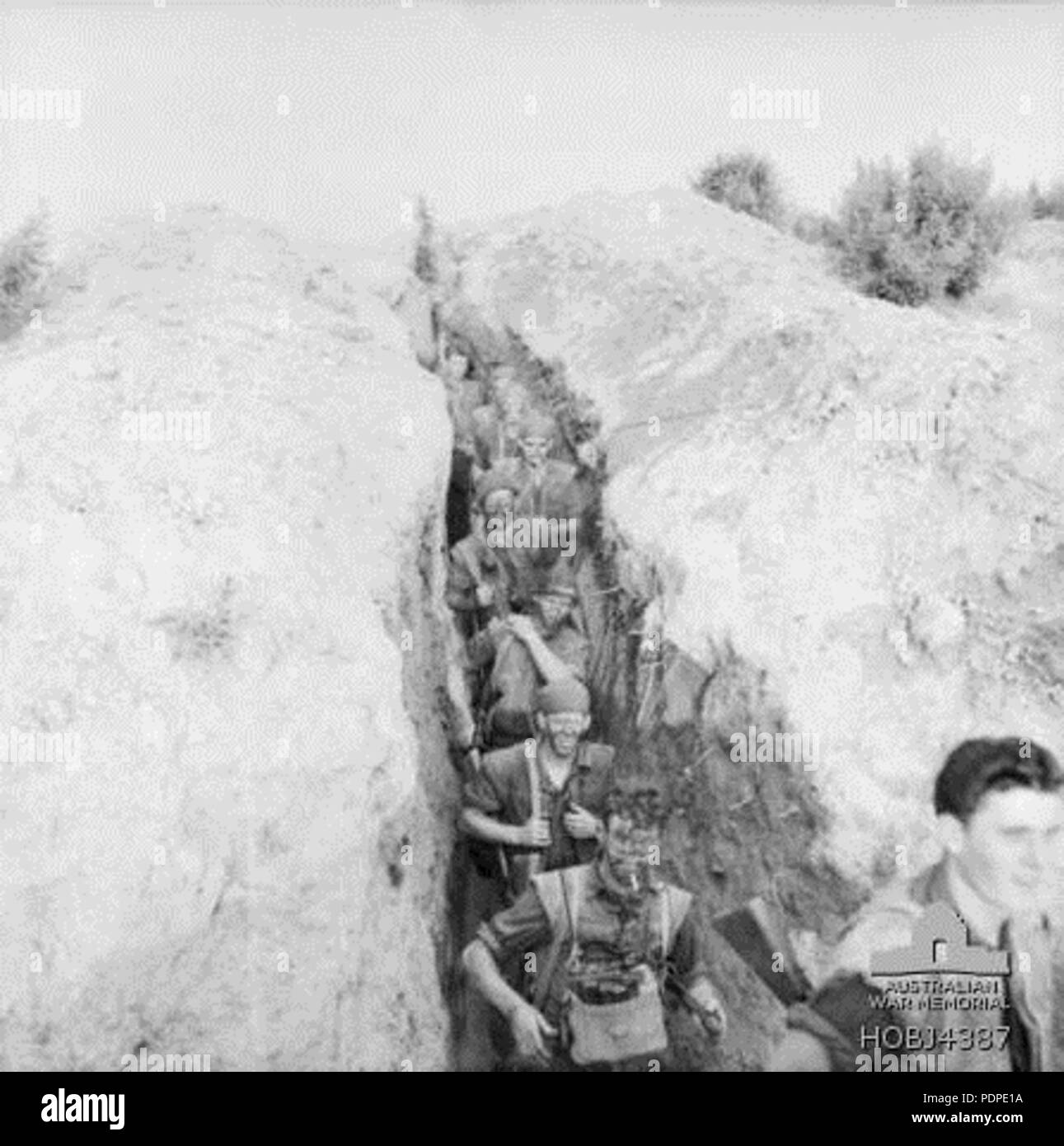 5 3 notte RAR combattiva pattuglia Corea Luglio 1953 (HOBJ AWM4387) Foto Stock