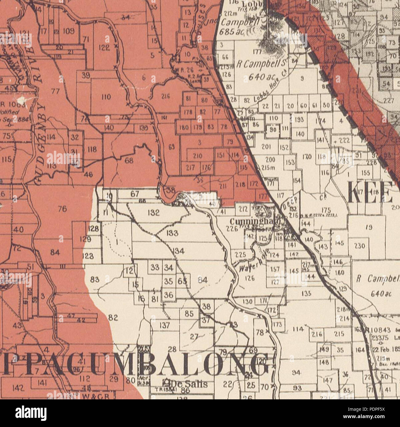 17 Australian Capital Territory border Murray Cowley 1909 Foto Stock