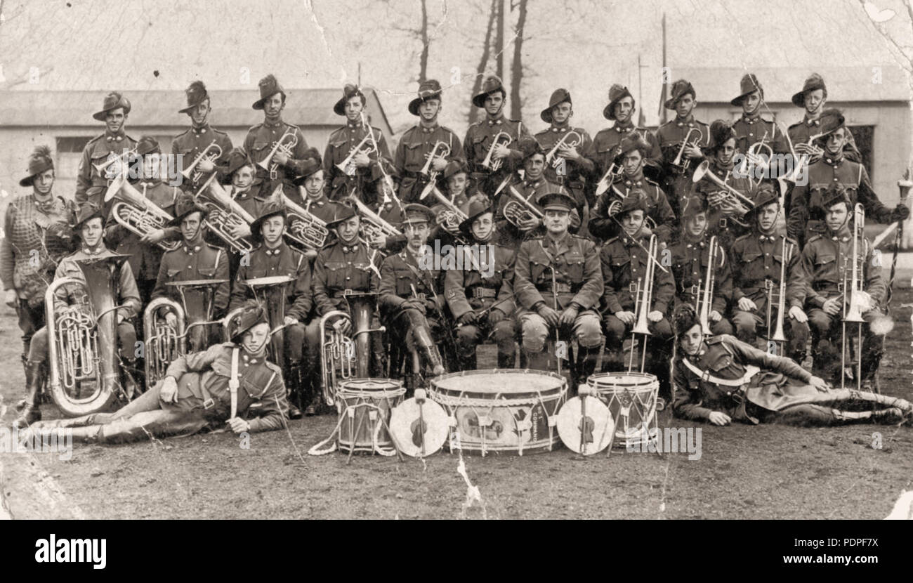 18 Australian Banda Militare, c. 1916 Foto Stock