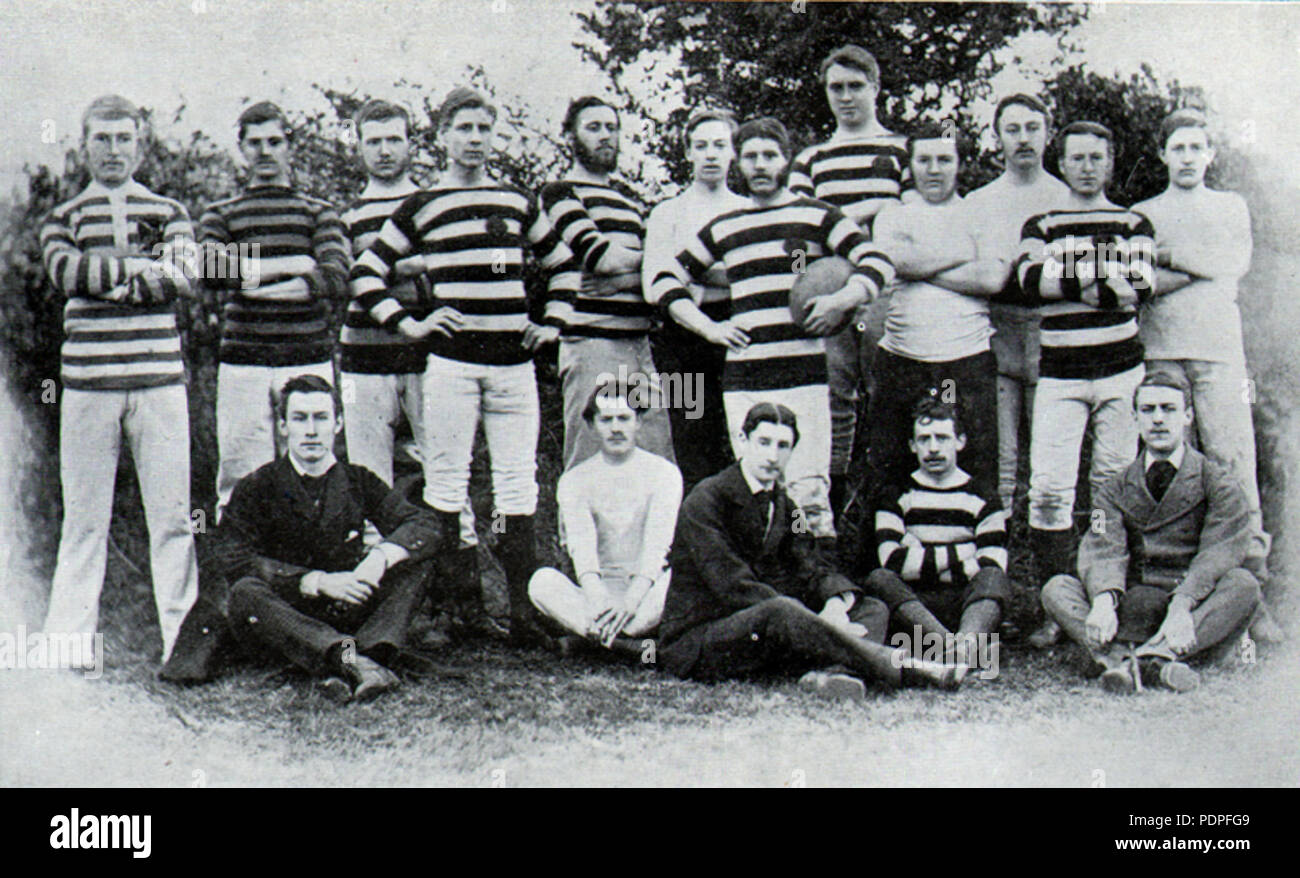 102 Clifton team RFC 1873 Foto Stock