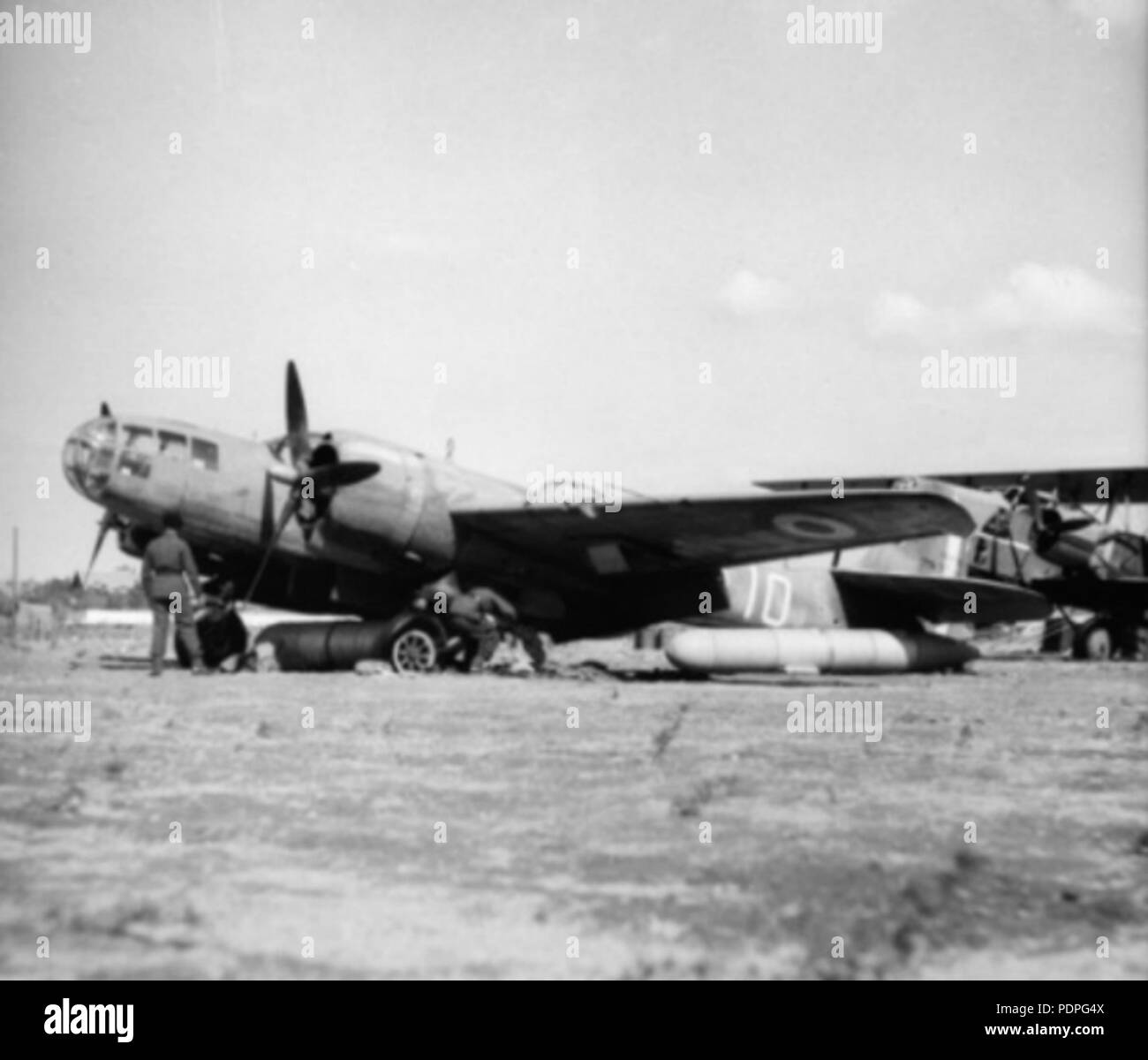 30 catturato il francese Martin 167F ad Aleppo 1941 Foto Stock