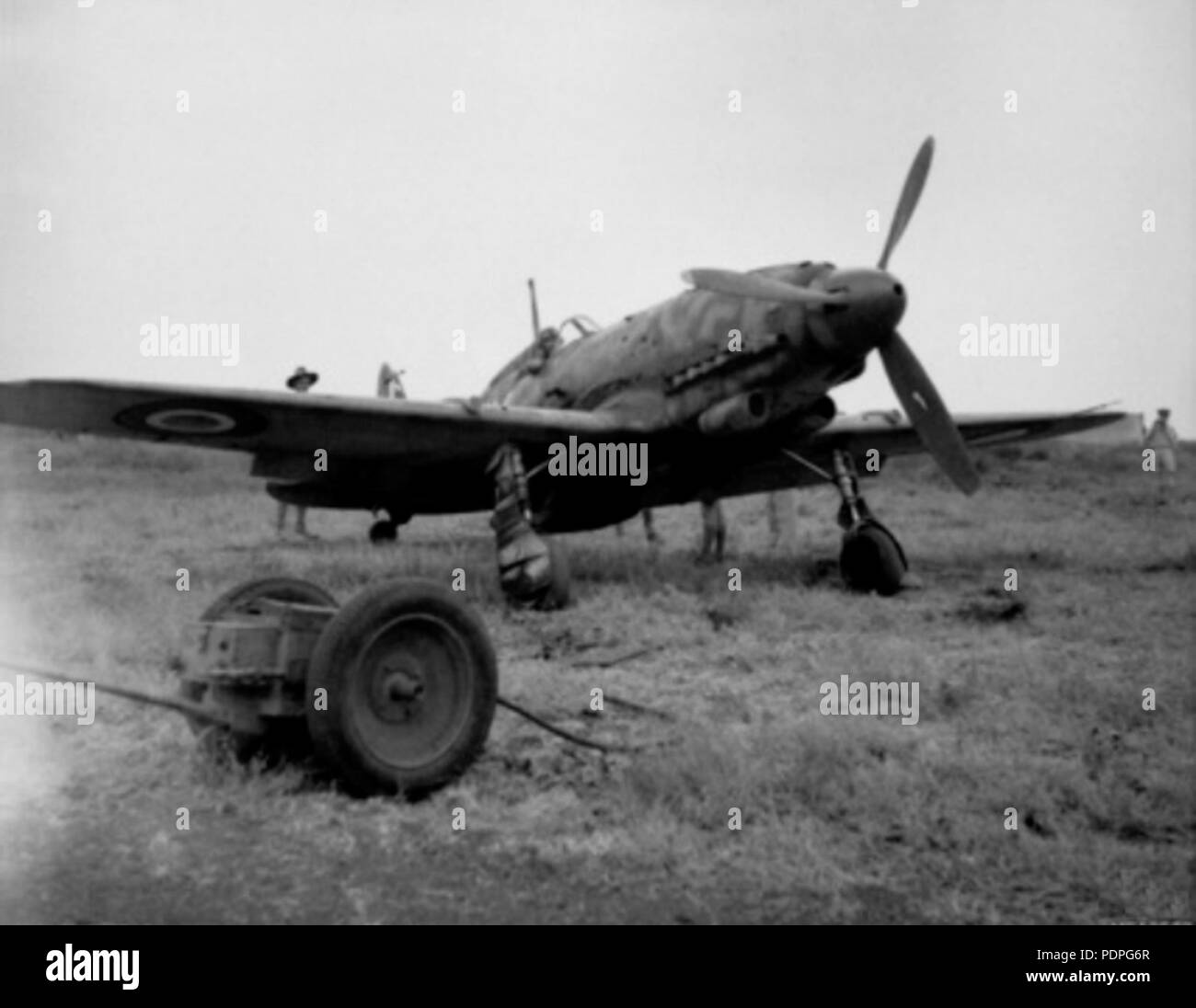 31 catturato Macchi Mc.205 a Catania 1943 Foto Stock