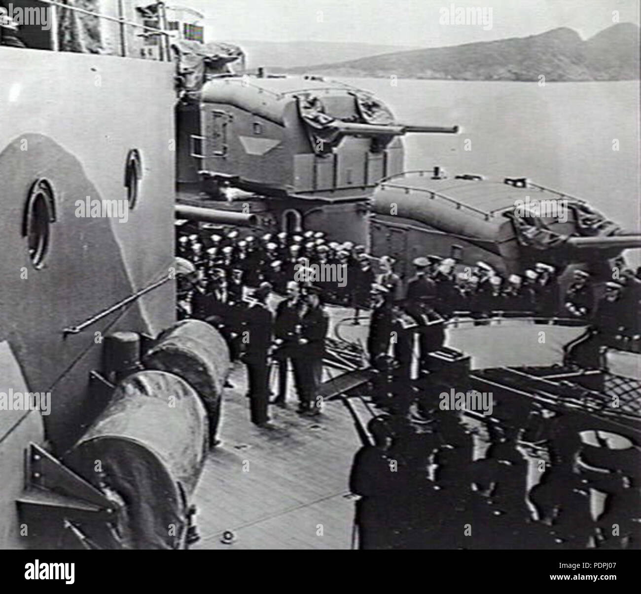 45 FD Roosevelt HMS Prince of Wales nel 1941 Foto Stock