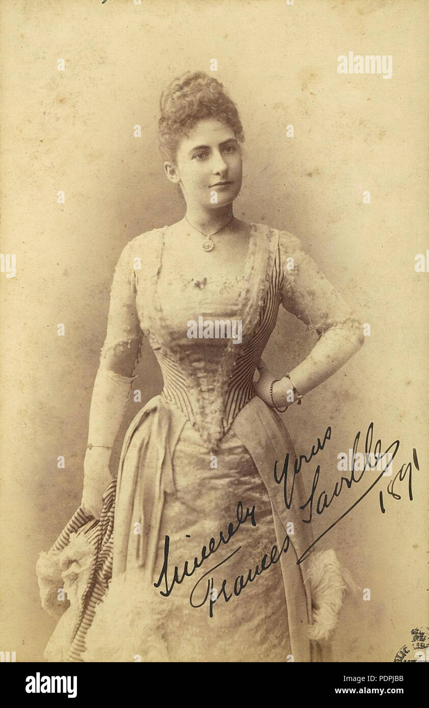 47 FRANCESCA Saville, soprano Australiano, principal soprano con la Hofoper di Vienna e la zia di Francesca Alda, 1891 Foto Stock