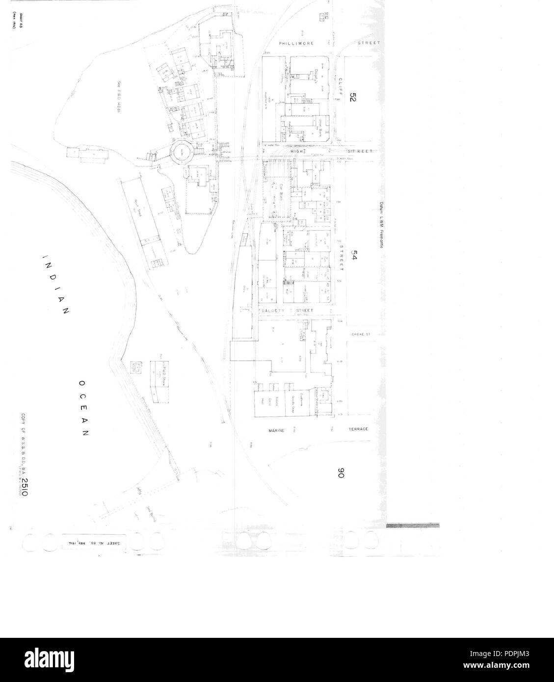 48 Fremantle mappa053 Maggio 1914 Foto Stock