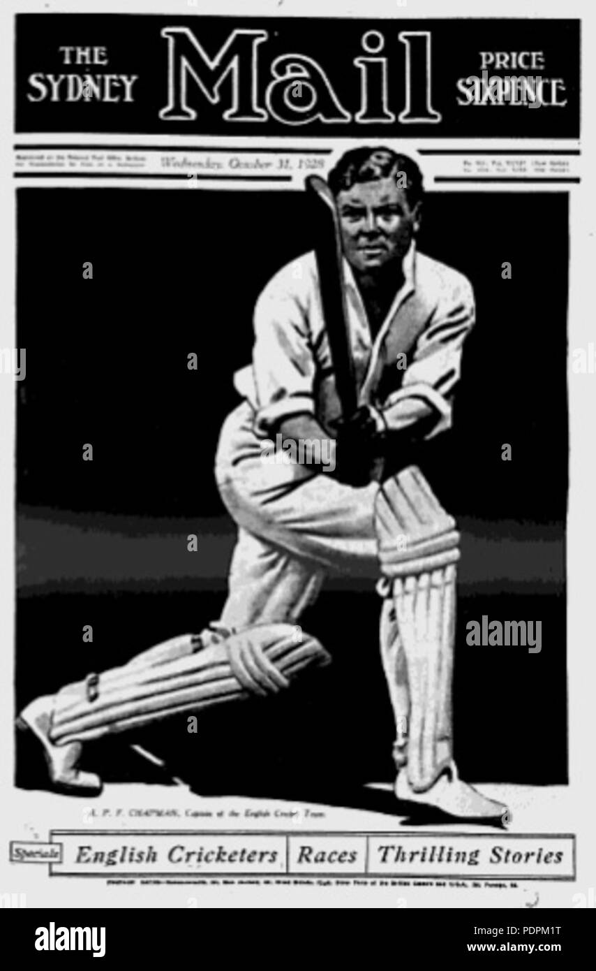 95 Percy Chapman, Sydney Mail Foto Stock