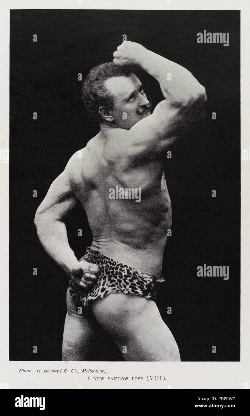 1 "Un nuovo Sandow pongono (VIII)", Eugen Sandow Wellcome L0035270 - restauro Foto Stock