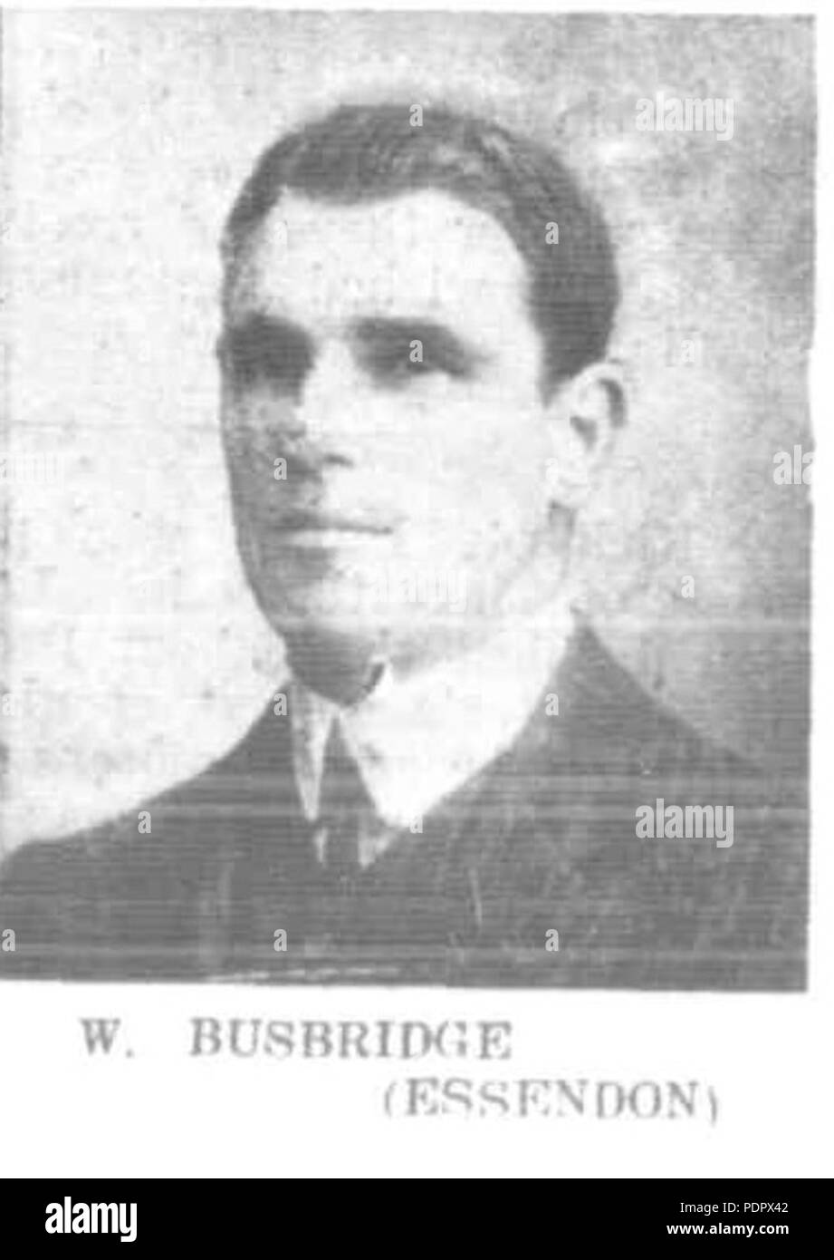 24 Bill Busbridge 1907 punzone Foto Stock
