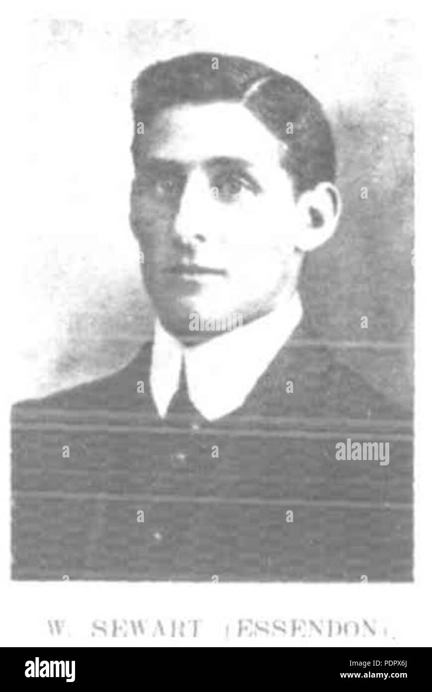 24 Bill Sewart 1907 punzone Foto Stock