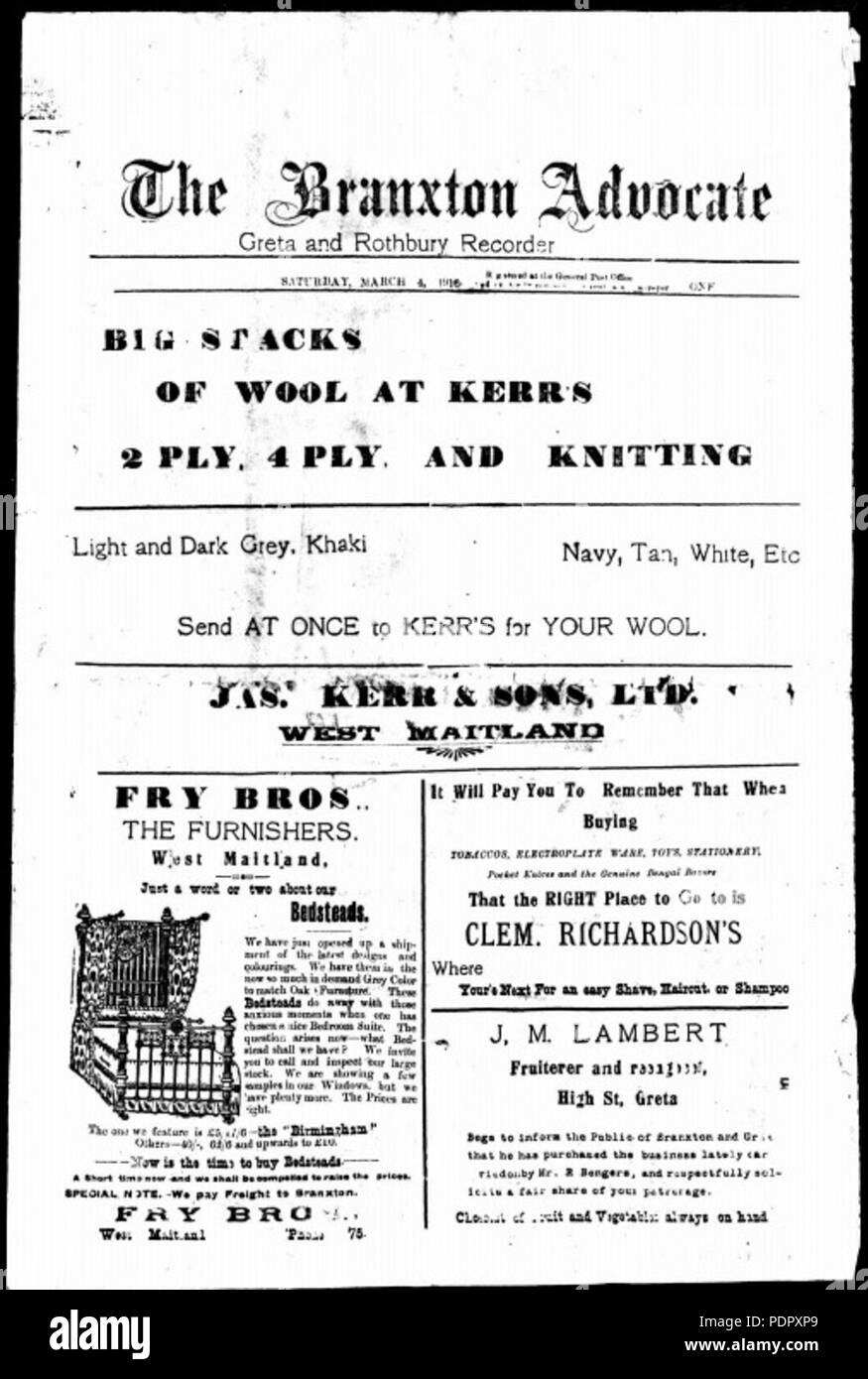 27 Branxton avvocato Foto Stock