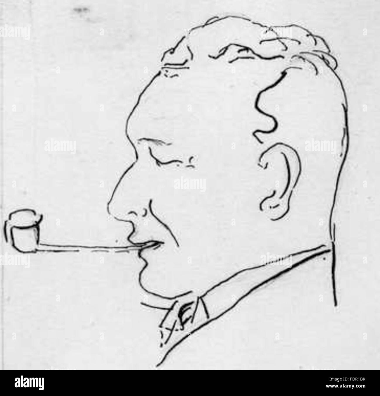 50 George Hele caricatura Foto Stock