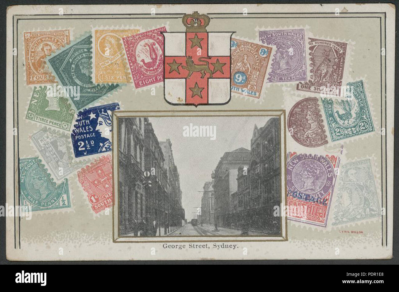 51 George Street, Sydney, 1908 (8285827671) Foto Stock