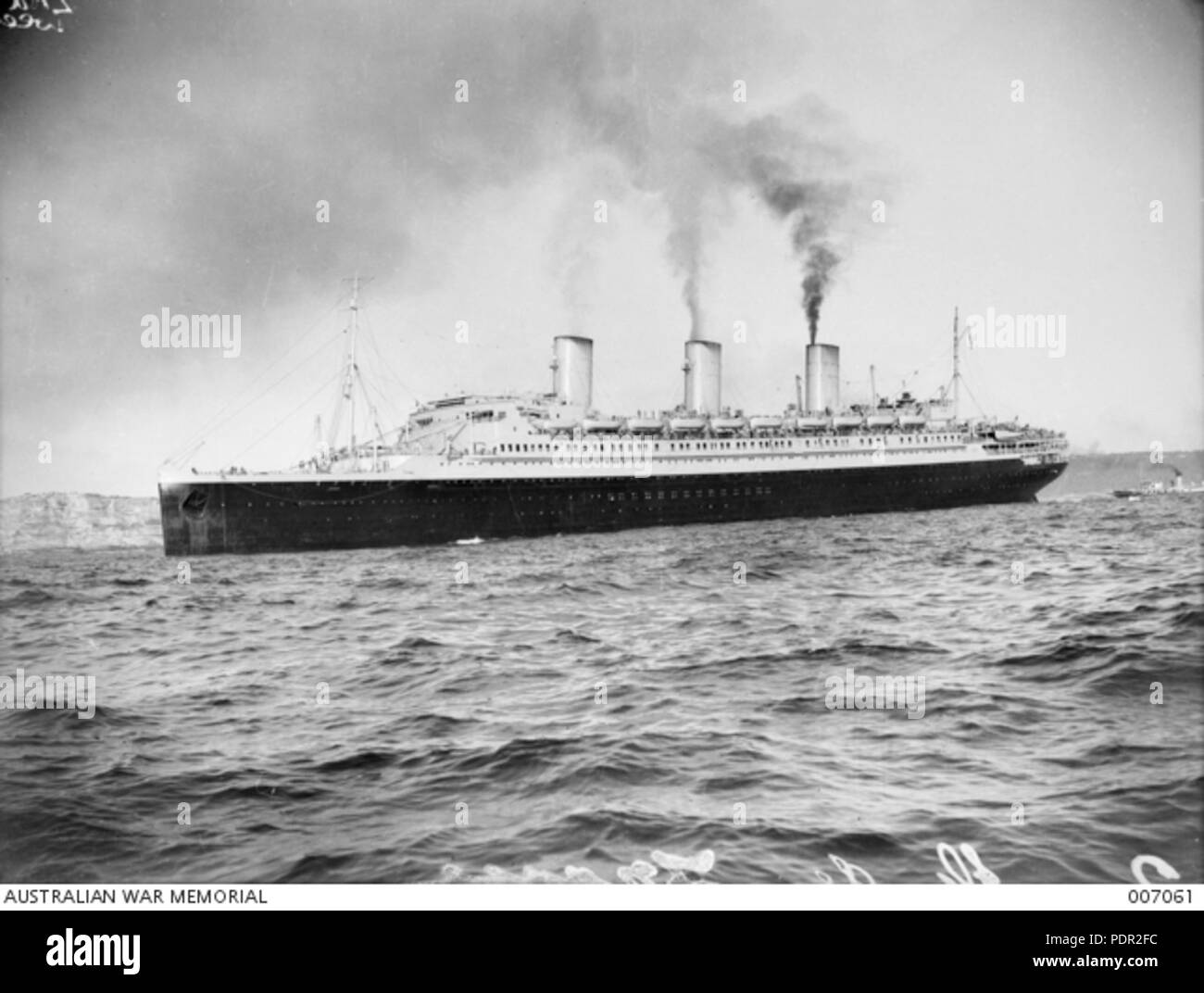 60 HMT Île-De-France nel 1941 Foto Stock