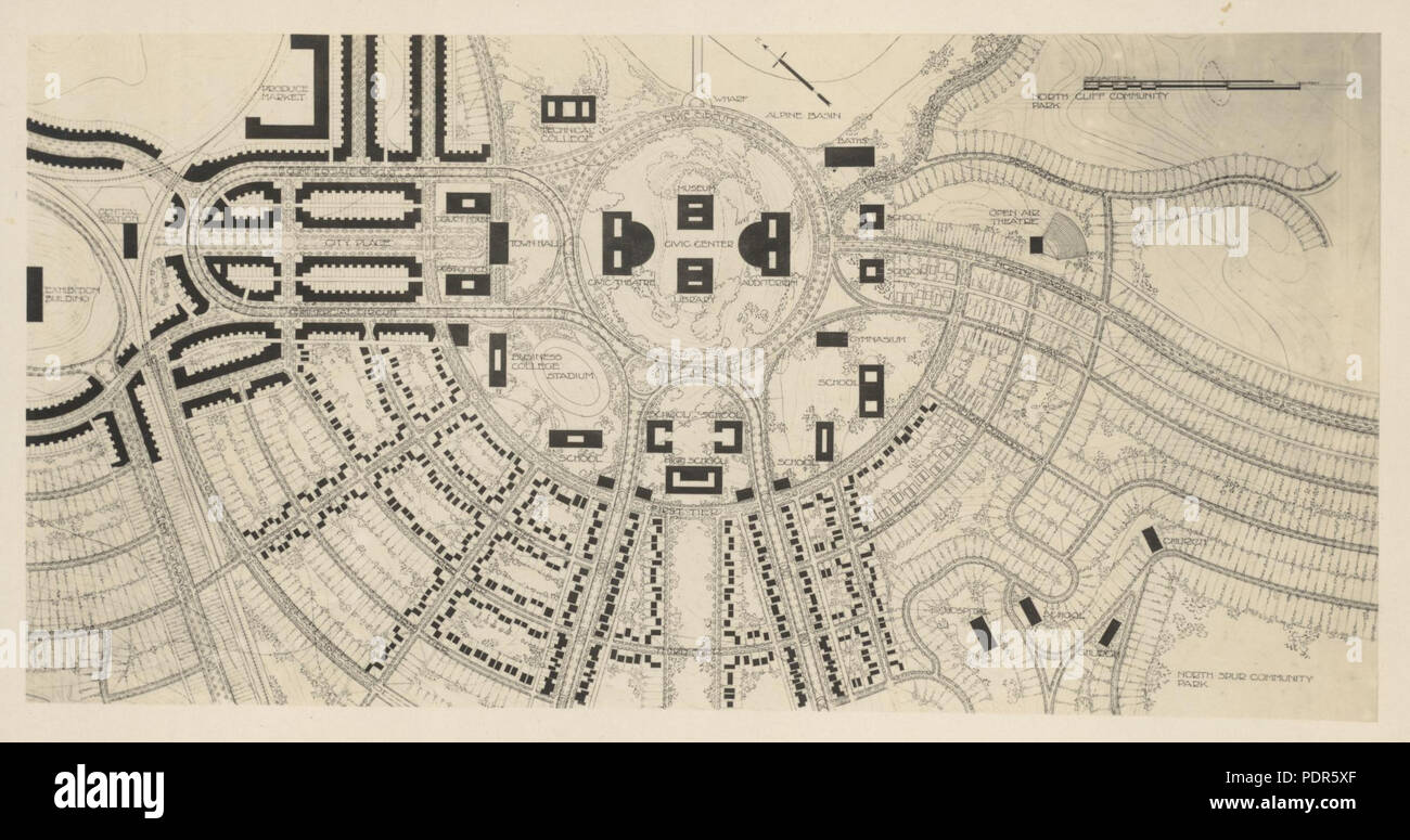 67 Città Industriale mappa 3 Foto Stock